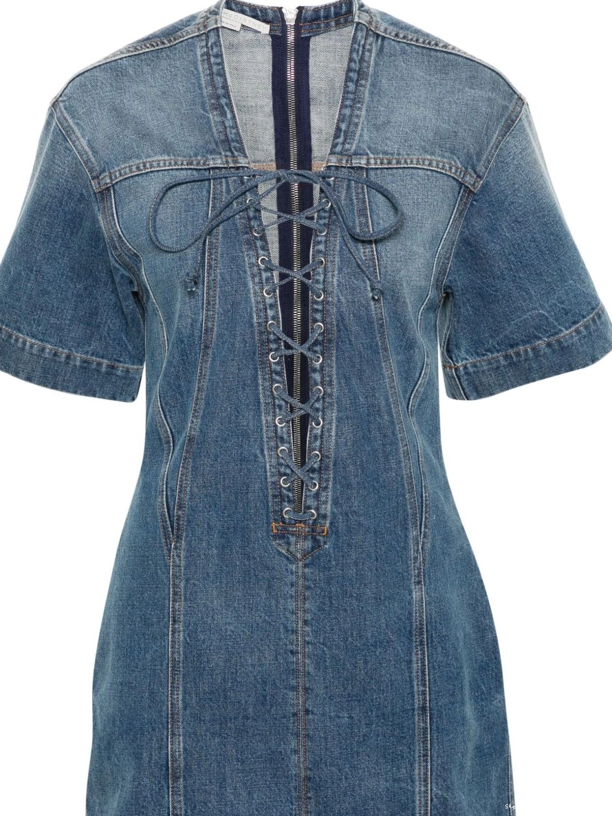 Affordable McCartney panelled denim Stella Women dress mini 0324